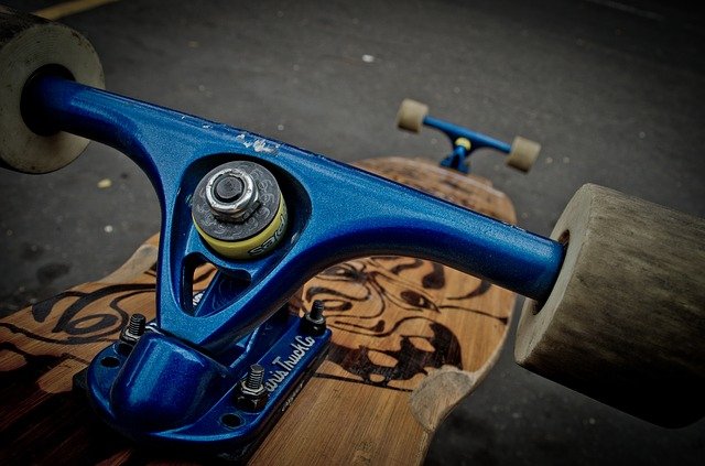 modrý longboard